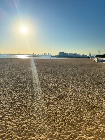 水平線に誘われし砂浜