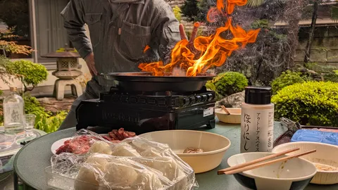 炎のショータイム！庭BBQ