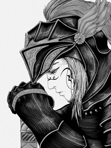 黒鎧の戦士、静寂の刻