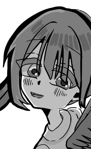 かすかに微笑む姿