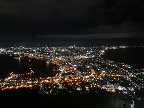 宝石箱をひっくり返したような夜景