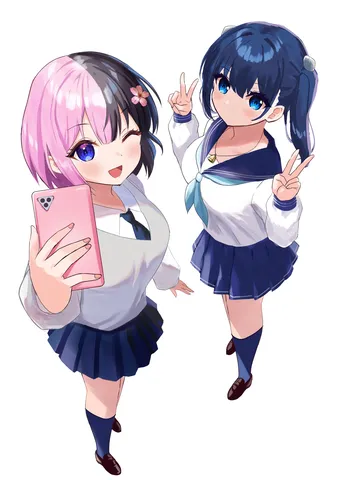 オフショット風！友情 selfie
