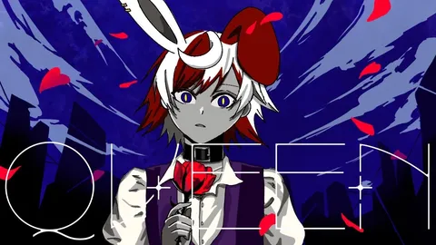 赤い薔薇と兎の女王