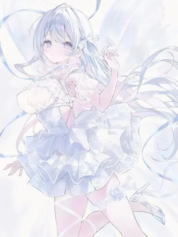 淡い光と舞う羽根