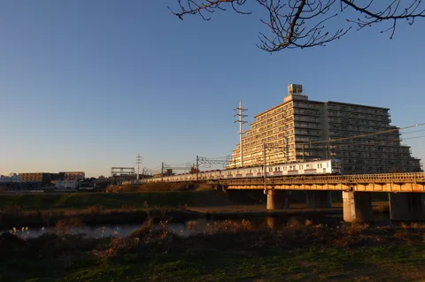鉄路と住まいの重なり