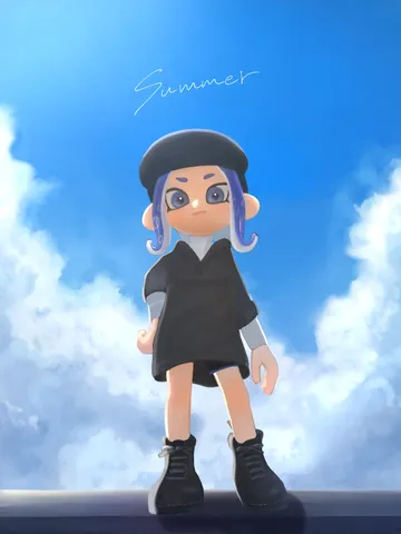 夏空に映える君の存在