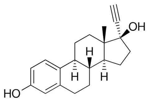 合成医薬品の構造式