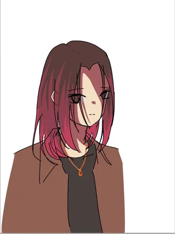 アンニュイな表情と個性的な髪色