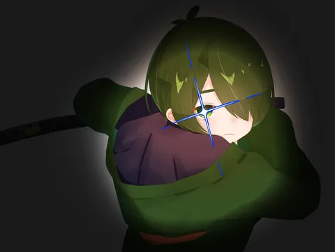 緊張を纏う夜の瞳