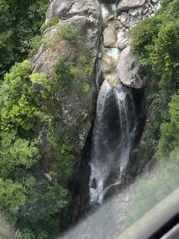 秘境の渓谷と滝