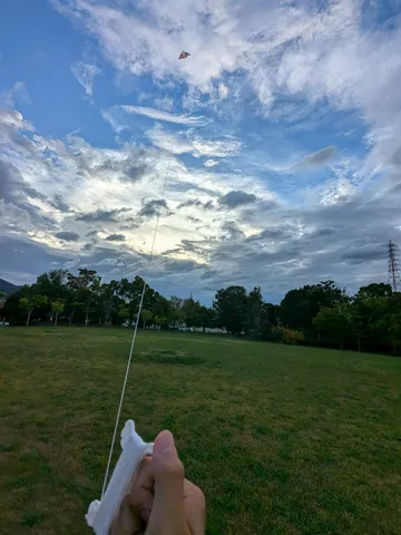 青空と大空を舞う kite