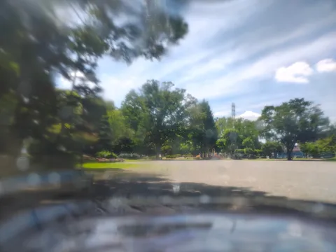 木漏れ日の公園、夏の陽だまり