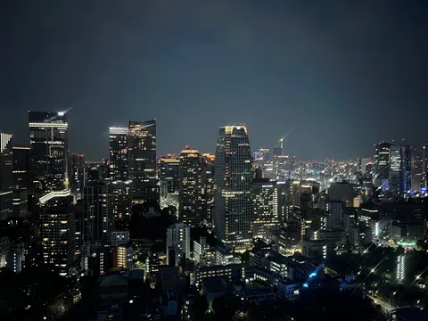 煌めく夜景、都会の息吹