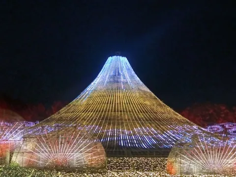夜空に輝く光の芸術