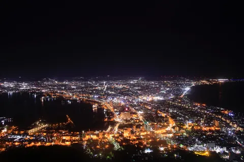 宝石箱をひっくり返したような夜景