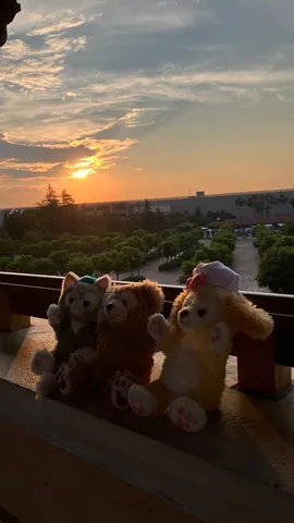 夕焼けとぬいぐるみたちの旅立ち