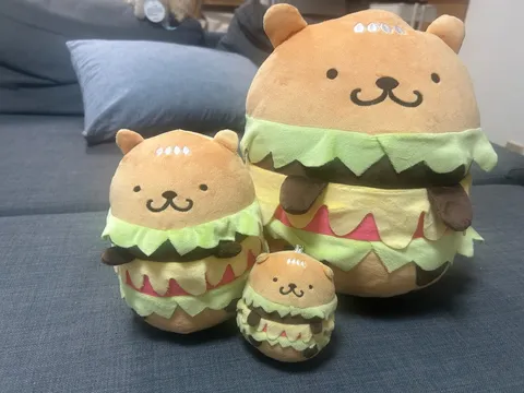 ハンバーガー plushies のファミリー