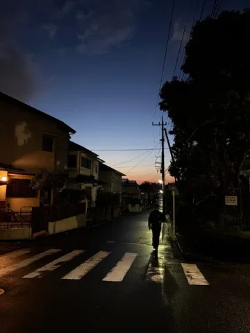 雨上がりの一人歩き