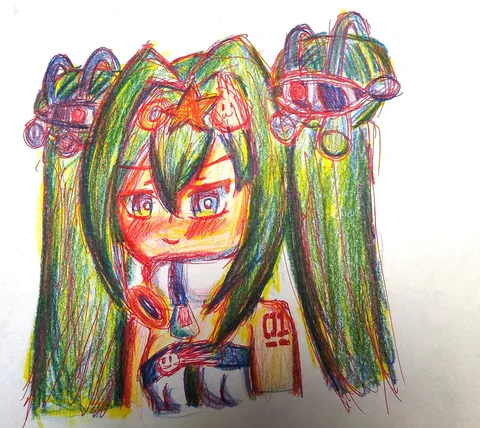 虹色の風を纏う少女