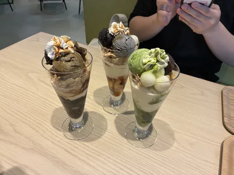 個性豊かな和風パフェ３種