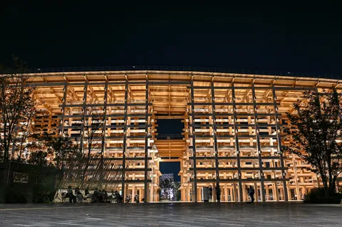 木造建築の灯火