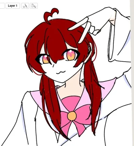 指ハートでキメ顔！
