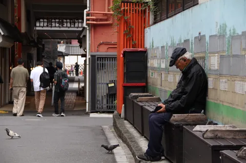 旅路の途中の休息