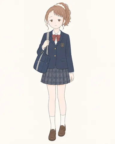 制服と日常の静かな瞬間