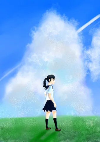 夏の空と彼女
