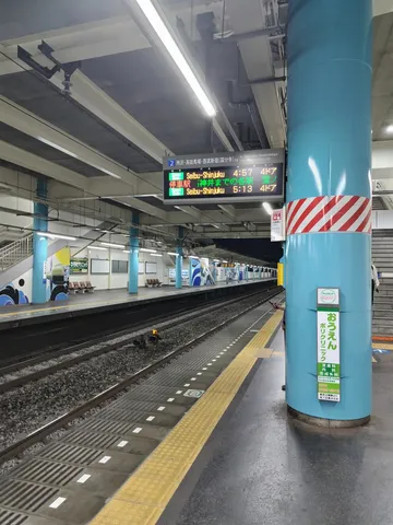 駅の日常、静かなる青
