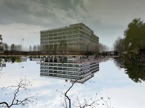 水面の映し出す、もう一つの世界