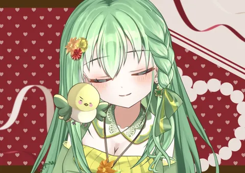 小鳥と少女の優しい時間
