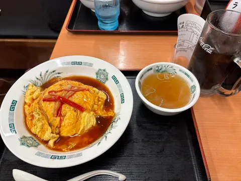 中華定食の落ち着いた佇まい