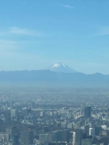 都会と富士山の悠久の対比