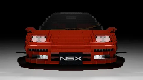 ブロックで再現された赤いNSX
