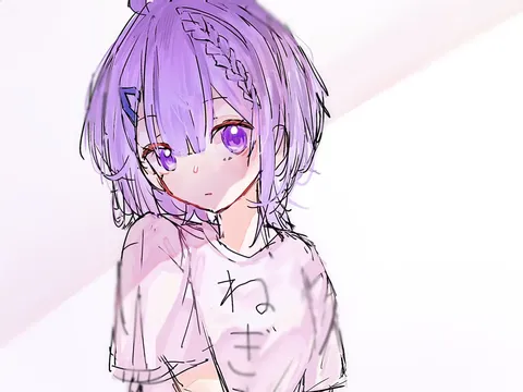 パープルヘアーの君に夢中