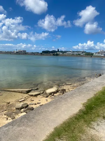 波打ち際の静かな水辺
