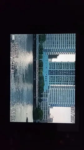 水面に映る都市の日常