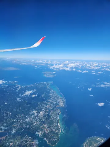 翼が見守る南国の島