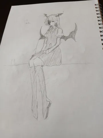 闇翼の少女、静かな午後に