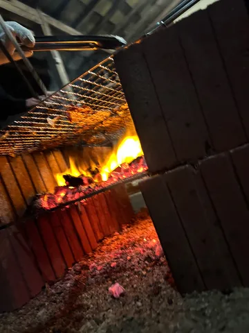 炎と鉄網の温度感