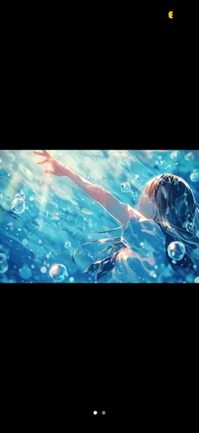 海の光を掴む手と泡