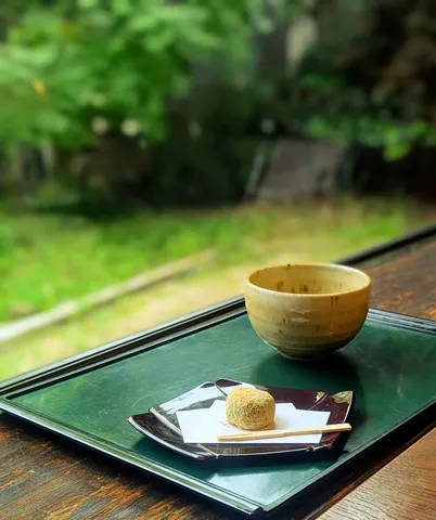 庭先の一口お茶会