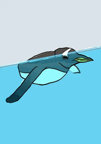 水中の静かな旅路
