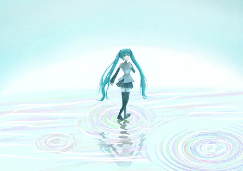 水面にほどける青い余韻