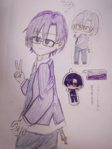 パープルグラデーションの世界