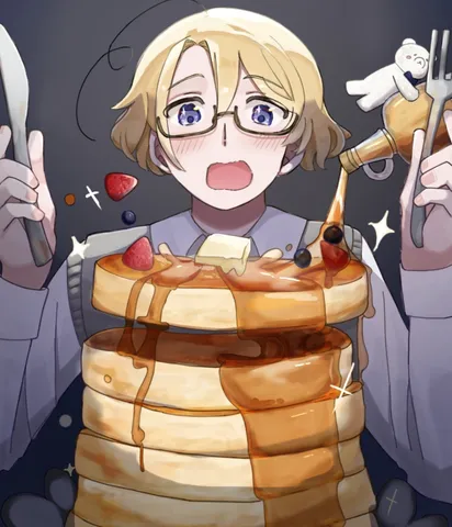 メープルたっぷり！パンケーキタワー