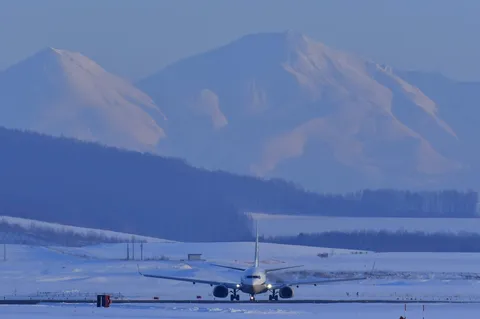 冬の空へ、旅立ちを待つ翼
