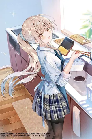 キッチンで奮闘！洗い物中の天使様