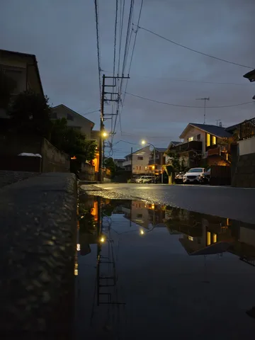 雨上がりの静かな情景